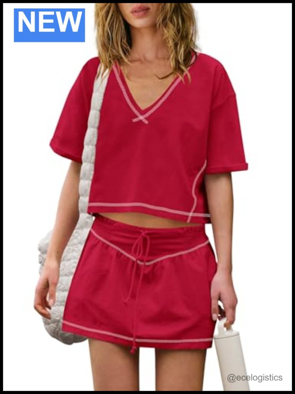 Womens 2 Piece Athletic Skort Set Crop Workout Top Tennis Golf